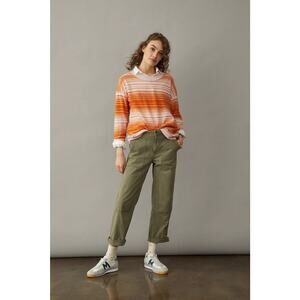 NWT Anthropologie by Pilcro Angie Seamed Cashmere Sweater $158 XS Pink